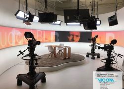 Background in TV-Studio