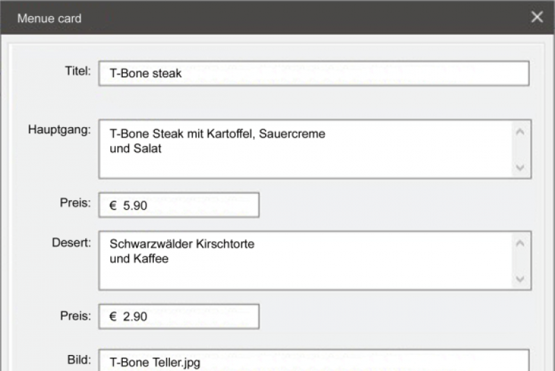 [A] Menüeingabe